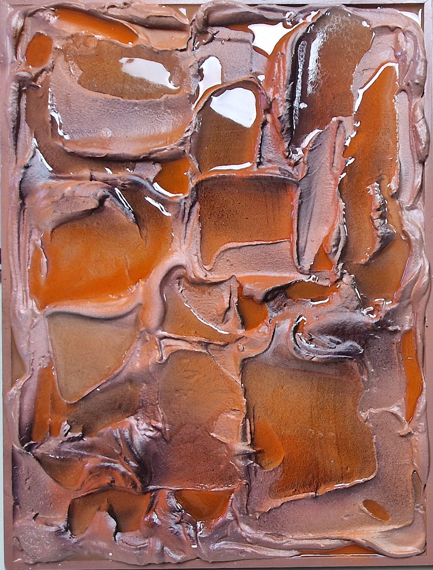 Original Framed Abstract Diptych "Honeydew"