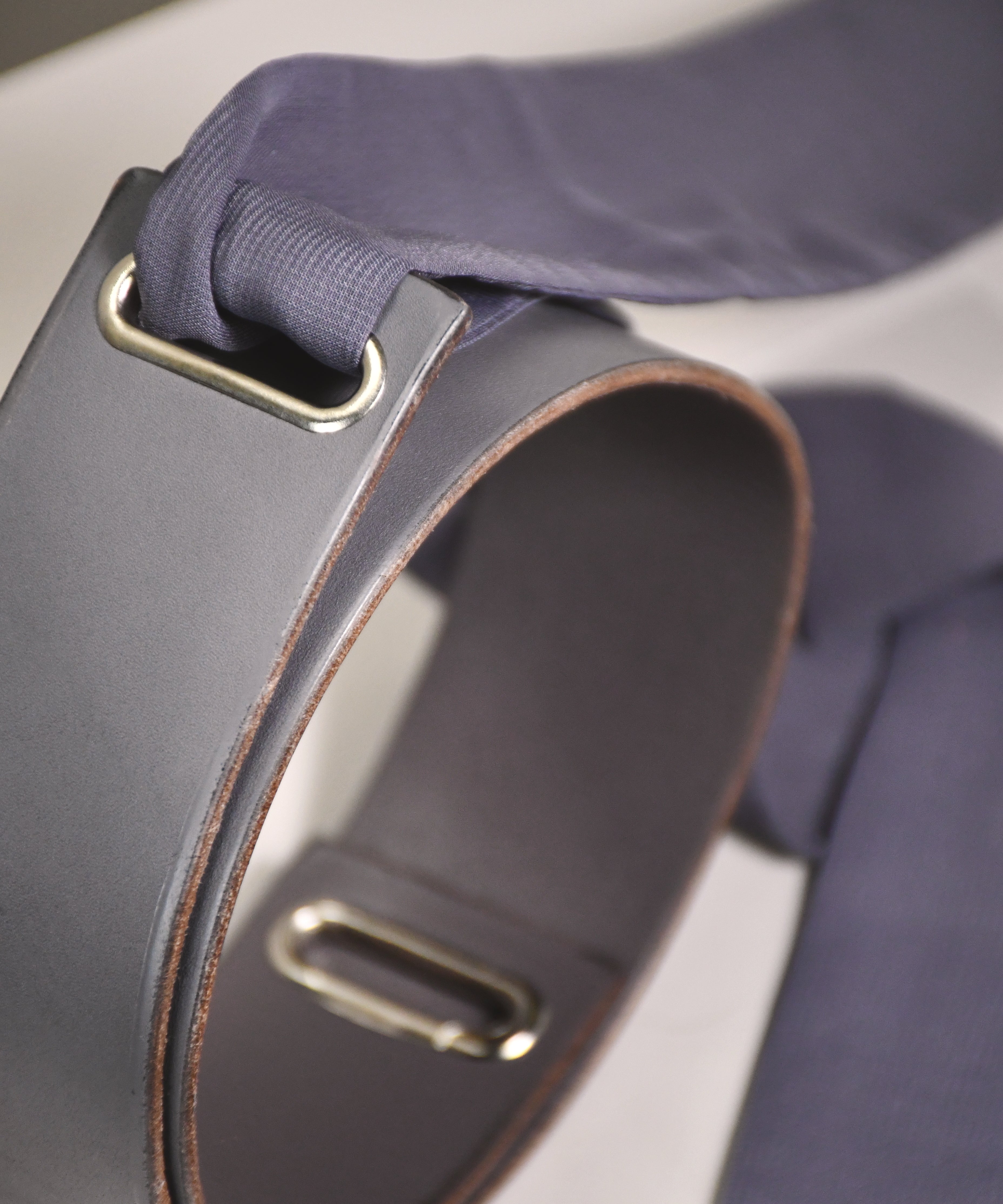 grey genuine leather belt for women dress hand made belt 