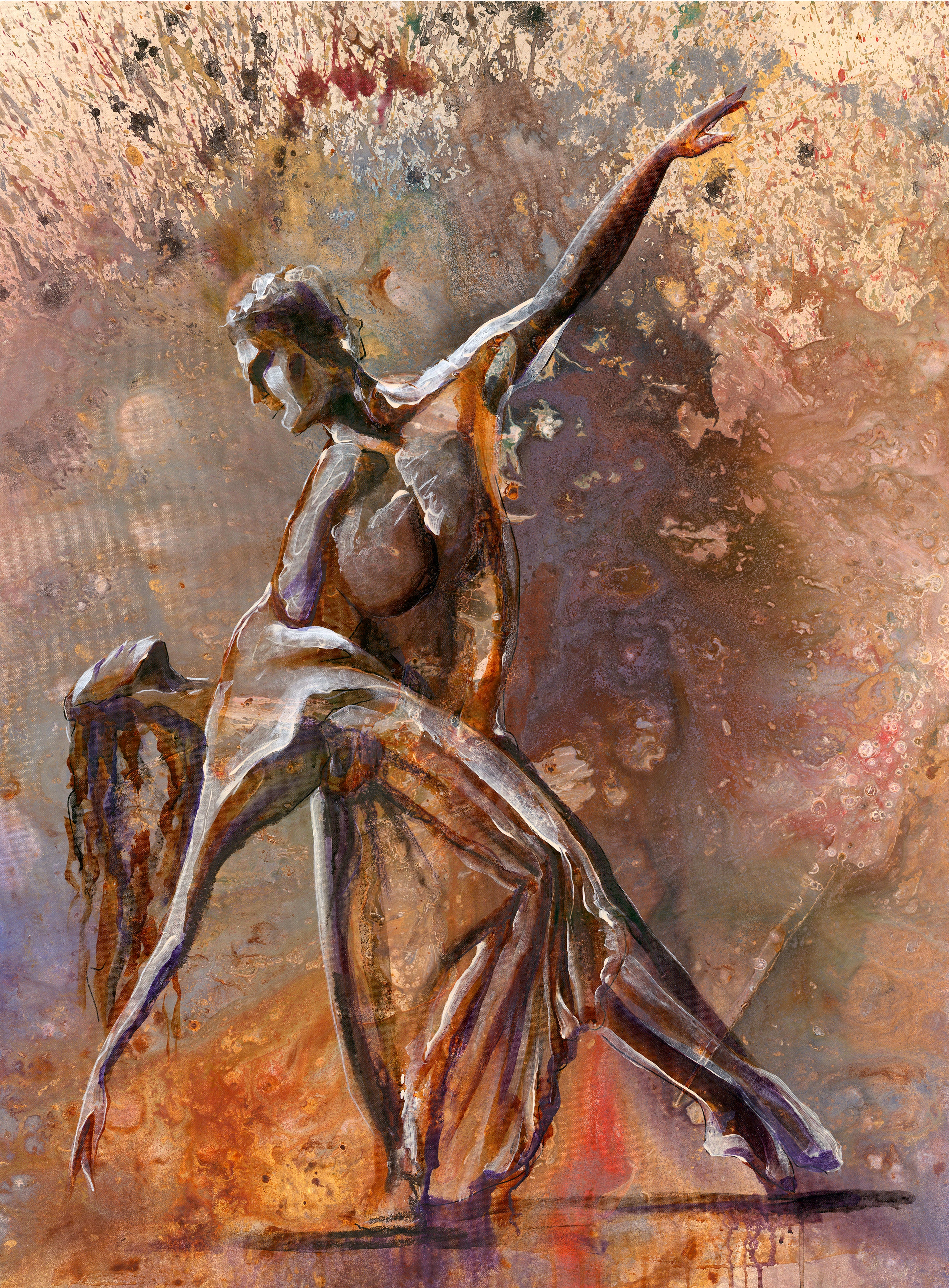 Original painting on canvas  "Loving Arms" 76x102cm