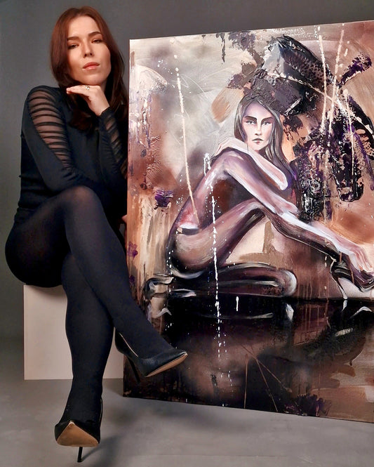 Original painting "Siren Woman" 80x100cm