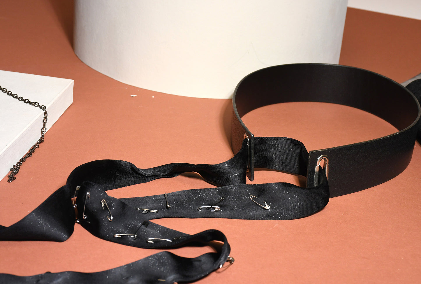 Genuine leather belt for women -Black
